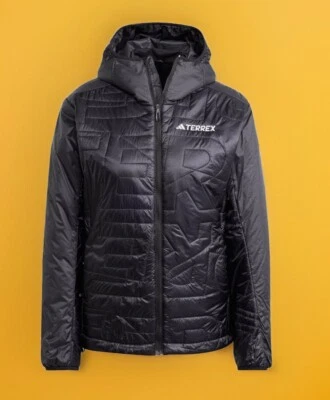 $250 Adidas Terrex Xperior Varilite Primaloft Hooded Jacket Black Size Small