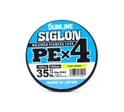 Sunline P.E Line X4 Siglon 1800M P.E 2 35LB Lime Green (0901)