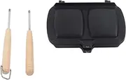 Jaxenor Nonstick Sandwich Pan Double Sided Frying Pan with Removable Handles - Make Perfect Paninis Every Time