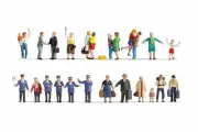 Noch 16041 HO/OO Gauge At the Station (30) Mega Economy Figure Set
