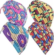 [Generic] Women's Rasta Turban Indian Style Head Wrap Cap Hat Hair Cover Headband Various Print Design