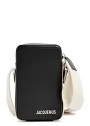 Jacquemus Le Cuerda Vertical Leather Cross-body bag - Black ONE SIZE