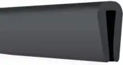 Rubber Edge Trim, 3/32" U Channel Edge Trim, Fit for 1/16" to 1/8", Edge