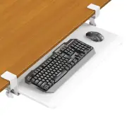 Ergomaker Keyboard Drawer Tray Under Desk Under desk Keyboard Shelf Holder White