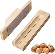 Wooden Chestnut Cutter,Chestnut Clip,Chestnut Sheller,Chestnut Wood Clip + Stainless Steel Blade,Multifunctional Chestnut Peeler, Kitchen Tools