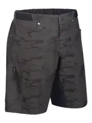 Zoic Ether Camo 9" Men's Cycling Shorts w/ 7" Essential Liner, Malachite Dot, X-