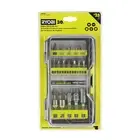 RYOBI Driver Bit Set Hex Impact Rated Combination Torsion Zone Power Tool 30 Pc