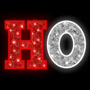 Ho Red & Cool White Rope Light Motif 60cm