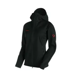 【Mammut 長毛象】女款 Ultimate 連帽防風外套 WINDSTOPPER《黑》防水/雙色背襯/歐洲製造/14931(悠遊山水)