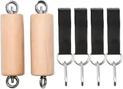 Pull Up Grips, Wooden Climbing Strength Handles, Portable Training Bars, Ergonomic Fitness Accessories, Outdoor Home Gym Workout Equipment for Men, Women, Athletes, 2 Packs