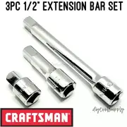 Craftsman 1/2" Drive Extension Bar Set 3pcs 1.5", 3", 6" lengths