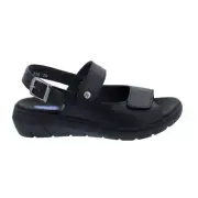 WOLKY Corfu, Verona Leather (Smooth Leather), Black, Sandal 0410322-000 Black