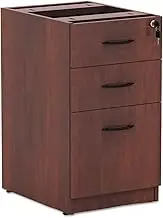 Alera ALEVA532822MC Valencia Series 15.63 in. x 20.5 in. x 28.5 in. Box/File Full Pedestal - Mahogany