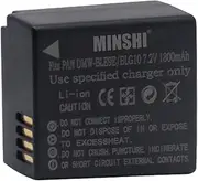 MINSHI DMW-BLE9 DMW-BLE9E DMW-BLE9GK DMW-BLG10 DMW-BLG10E Battery Compatible with Panasonic DC-TZ90,DMC-GF3 / DMC-GF5,DMC-GF6,DMC-GX7 【7.2V 1800mAh】 High Efficiency Battery