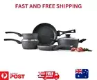 5 Piece Cookware Set Non-stick Gourmet Frypan Casserole Saucepan Pot Cooking NEW