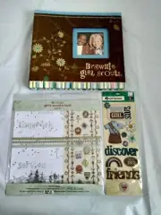 Brownie Girl Scout Scrapbook With Chipboard Embellishments And Page Kit
