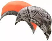 QuietWear Reversible Fleece Hunting Beanie, Adv Grey/Blz Orange - 7009147989-OS