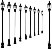 10PCS Model Train LED Lamp Posts, 6.6cm Street Lights OO/HO Scale