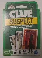 Clue Suspect Card Game by Hasbro - Open Box
