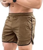[Nurdo] Men Fitness Shorts Quick Drying Gym Beach Shorts Summer Lounging Sport Workout Running Short Pants with Pockets