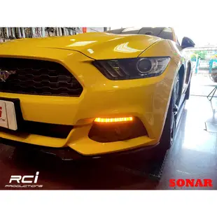 RC HID LED專賣店 福特 野馬 FORD MUSTANG ECO V6 GT 前保桿燈 雙色 跑馬方向燈