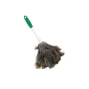 Libman Handheld Feather Duster Polypropylene & Sanoprene 13" Green & White Case