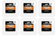 6 PACKS OF 4 Duracell Alkaline Batteries 12 Volt 21 / A23 Security 50 mAH