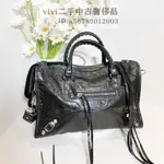 精品二手 BALENCIAGA 巴黎世家 機車包 CLASSIC CITY S 銀釦 30CM 431621