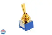 3-Way Switch - Gold On Off On Mini Switch