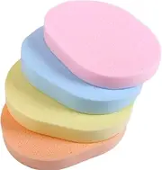 Nyamah Sales Reusable Makeup Remover Pads and Eye Makeup Remover Pads Set Face Wash Sponges for Cleaning Cosmetic Spa Mask, Cleansing Sponge for Face (Multicolor) (Facial Sponge-2pcs)