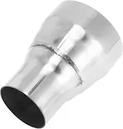X AUTOHAUX Mandrel Exhaust Pipe Adapter Concentric Reducer Car Exhaust Pipe Tubing Piping Adapter 2" OD to 3" OD 4" Length 201 Stainless Steel Silver Tone