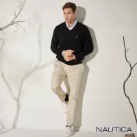 在飛比找momo購物網優惠-【NAUTICA】男裝 舒適休閒素面長褲(卡其)