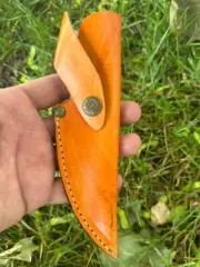CUSTOM MADE FIXED BLADE LEATHER KNIFE SHEATH BLADE HOLSTER