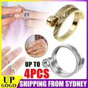 Thimble Finger Knitting Loop Crochet Ring Adjustable Yarn Guides Sewing Ring