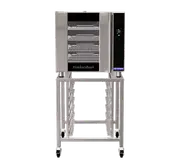 Turbofan E32T4 - Full Size Electric Convection Oven Touch Screen Control on a Stainless Steel Stand