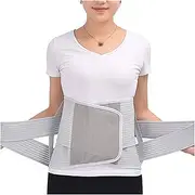 Decompression Back Brace Lumbar Support Lower Back Posture Corrector Body Shaper Postpartum Abdomen Belt Waist Trainer(Large)