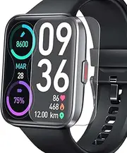 3 Pack Screen Protector, compatible with B0B9LXMSPD Konitee Tensky Aeac ID208 BT 1.7" Smart Watch smartwatch TPU Film Guard （ Not Tempered Glass Protectors）