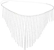 [Healeved] Rhinestone Tassel Waist Chain for Women Elegant Body Jewelry for Parties Nightclubs and Beach Events Unique Design Enhancing Body Shape and Style