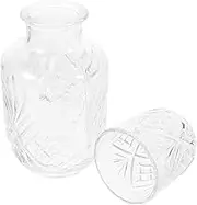 GRADENEVE 6-Piece Cocktail Glass Set Creative Design Glass Water Cup for Bar or Home