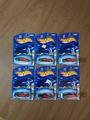 Hot Wheels 2003 First Edition Bugatti Veyron #030 Black & Red - Lot Of 6 NIP