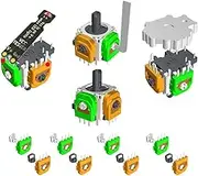 ElecGear Hall Joystick and Desoldering Heating Plate Kit for Controllers – 4x Hall Effect Control Stick + 8x Additional Sensor + VCC Tester + Replacement Repair Mod Tools