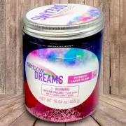 Rainbow Dreams Glitter Slime BULK 1 LB Resealable Jar ASMR Red Blue Purple Gift