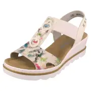 Ladies Rieker 67498 Wedge Sandals