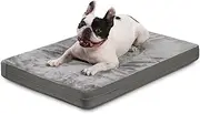4-Season Orthopedic Dog Bed Mat - Dual-Sided Cooling PVC & Winter Plush | Waterproof, Scratchproof & Machine Washable | Vet-Recommended for Arthritis (73x45x7cm, Grey)