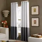 Lot of 2 Curtainworks Light Filtering Kendall Lined Window Curtain Panel, 52x84
