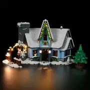 BrickBling LED Light Kit for LEGO Santa’s Visit 10293 Decor (Standard Version)