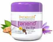 Aryanveda Tanend Bleach Cream With Milk & Honey. 450 gm. Lightens Dark Spots