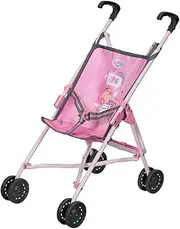 BABY born Stroller with Bag for 43cm Dolls - Easy for Small Hands, Creative Play Promotes Empathy & Social Skills, for Toddlers 3 Years & Up - Includes Net Bag