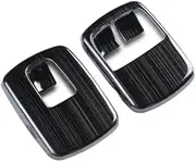ATATNK Car Styling Stainless Steel Decal Car Interior Window Lift Panel Decorative Sticker Accessories Compatible for Smart 453 Fortwo Forfour(Black Wire Drawing)