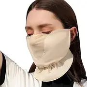 Golf Face Cover,Sun Protection Golf Sport Face Masque | Breathable Half Mesh Cover with Adjustable Ear Straps Leisure Wear for Running, Mountaineering